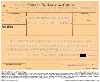 Befreundeter Feldwebel aus Bensheim schreibt Egon Stoll-Berberich. NLESB_Ab_1934_Briefe_19440316_03.