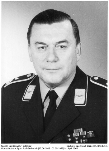 Egon Stoll-Berberich als Offizier bei der Bundeswehr. Ein spätes Foto aus dem Jahre 1969, welches ihn als Oberstleutnant zeigt. NLESB_Bundeswehr_0003