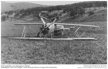 Bild aus Egon Stoll-Berberichs Fotoalbum, Flugzeugabsturz einer FW-44 