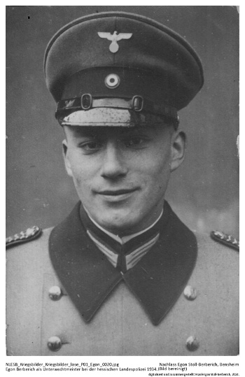 Egon Stoll-Berberich als Unterwachtmeister der Hessischen Landespolizei 1934. NLESB_Kriegsbilder_Kriegsbilder_lose_Landespolizei_0020 Egon Stoll-Berberich als Unterwachtmeister der Hessischen Landespolizei 1934. NLESB_Kriegsbilder_Kriegsbilder_lose_Landespolizei_0020
