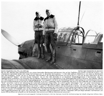 Bild aus dem Nachlass Egon Stoll-Berberichs von seinem Kameraden Oberleutnant Karl-Hermann Lion zusammen mit unbekanntem Kameraden auf der Tragfläche einer Junkers JU 87D der III./St.G. 1 im Winter 1943. NLESB_Kriegsbilder_lose_P04_Lion_0004. Bild aus dem Nachlass Egon Stoll-Berberichs von seinem Kameraden Oberleutnant Karl-Hermann Lion zusammen mit unbekanntem Kameraden auf der Tragfläche einer Junkers JU 87D der III./St.G. 1 im Winter 1943. NLESB_Kriegsbilder_lose_P04_Lion_0004.
