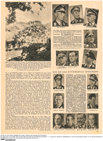 Zeitungsartikel aus dem Adler vom 6. Juni 1944 mit namentlicher Nennung Egon Stoll-Berberichs. NLESB_Ab_1934_Briefe_19440606_DA_RK