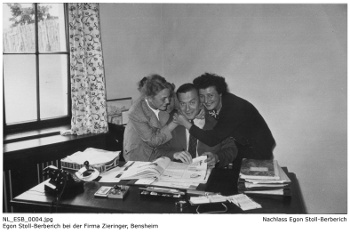 Egon Stoll-Berberich als Angestellter der Firma Zieringer in Bensheim. NL_ESB_0004