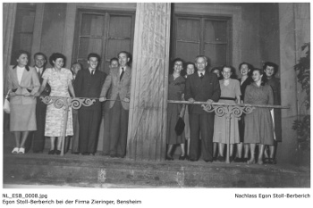 Egon Stoll-Berberich als Angestellter der Firma Zieringer in Bensheim. NL_ESB_0008